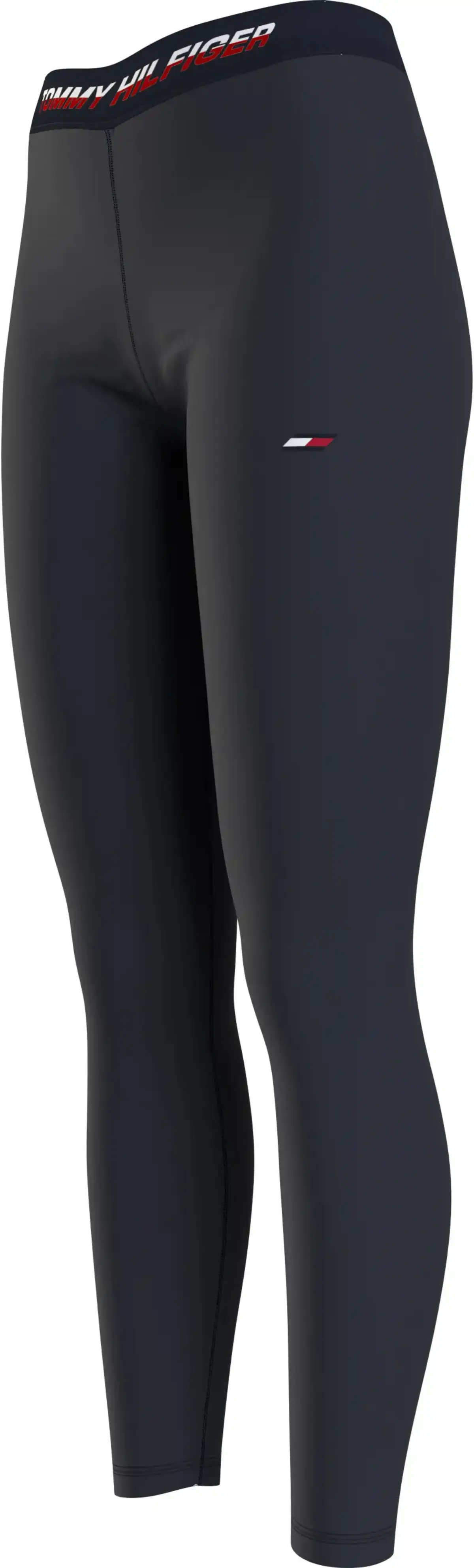 Tommy Hilfiger RW TAPE LEGGING Kadın Siyah Tayt