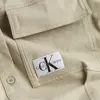 Calvin Klein BADGE BELTED SHIRT D Kadın Krem Elbise