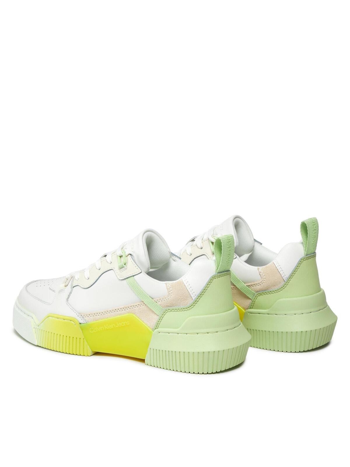 Calvin Klein CHUNKY CUPSOLE 2.0 L, 0IE Beyaz Kadın Spor Ayakkabı