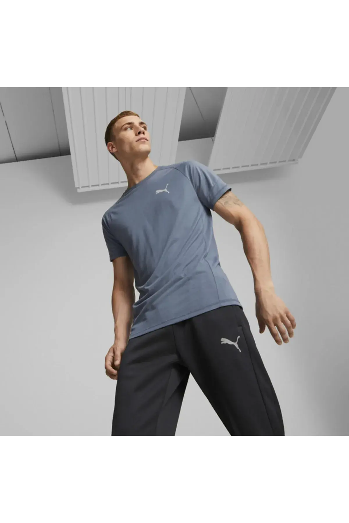 Puma Evostripe Tee Lacivert Erkek T-Shirt