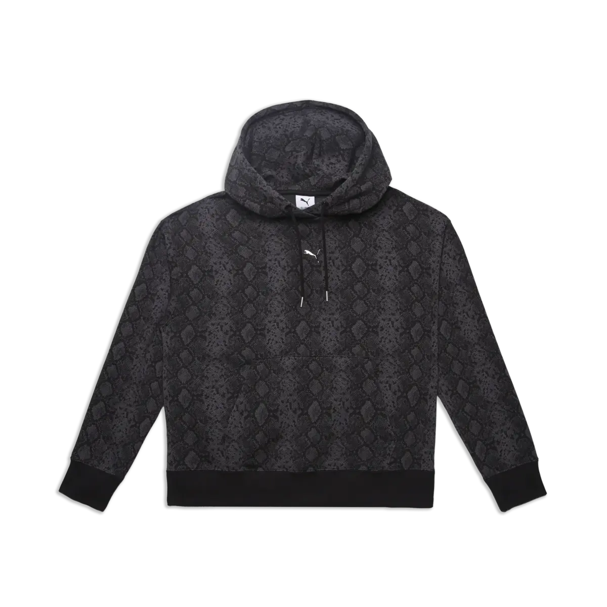 PUMA SNAKE PACK Relaxed Hoodie Siyah Kadın Sweatshirt