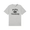 Puma M GRAPHICS TRAIN LOGO RLXD T Gri Erkek T-Shirt