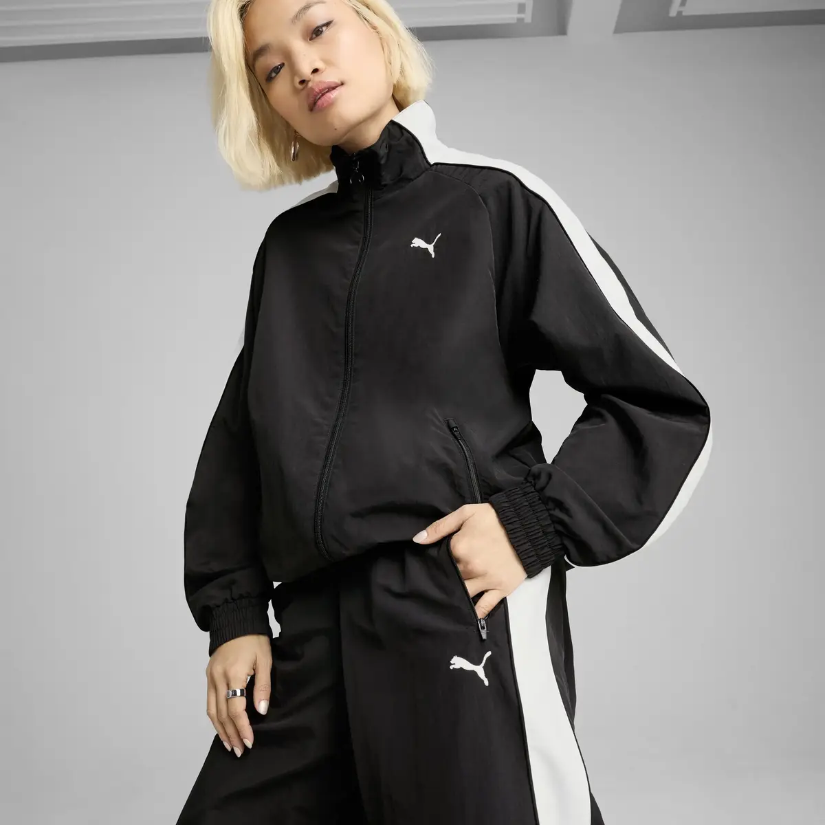 Puma T7 Oversized Track Pants Siyah Erkek Eşofman Altı