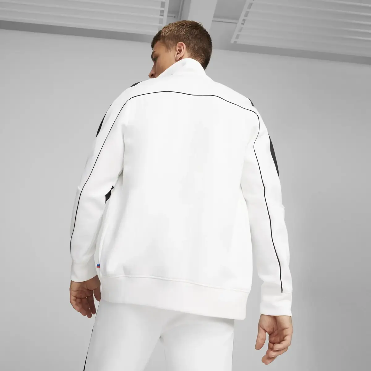 Puma BMW MMS MT7+ Track Jacket Beyaz Erkek Fermuarlı Ceket
