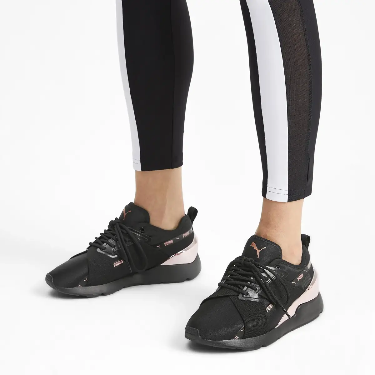 Puma Muse X-2 Metallic Wn S Siyah Kadın Günlük Spor Ayakkabı