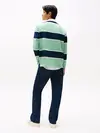 Tommy Hilfiger TJM RLX STRIPE RUGBY, MAS Yeşil Erkek Polo T-Shirt