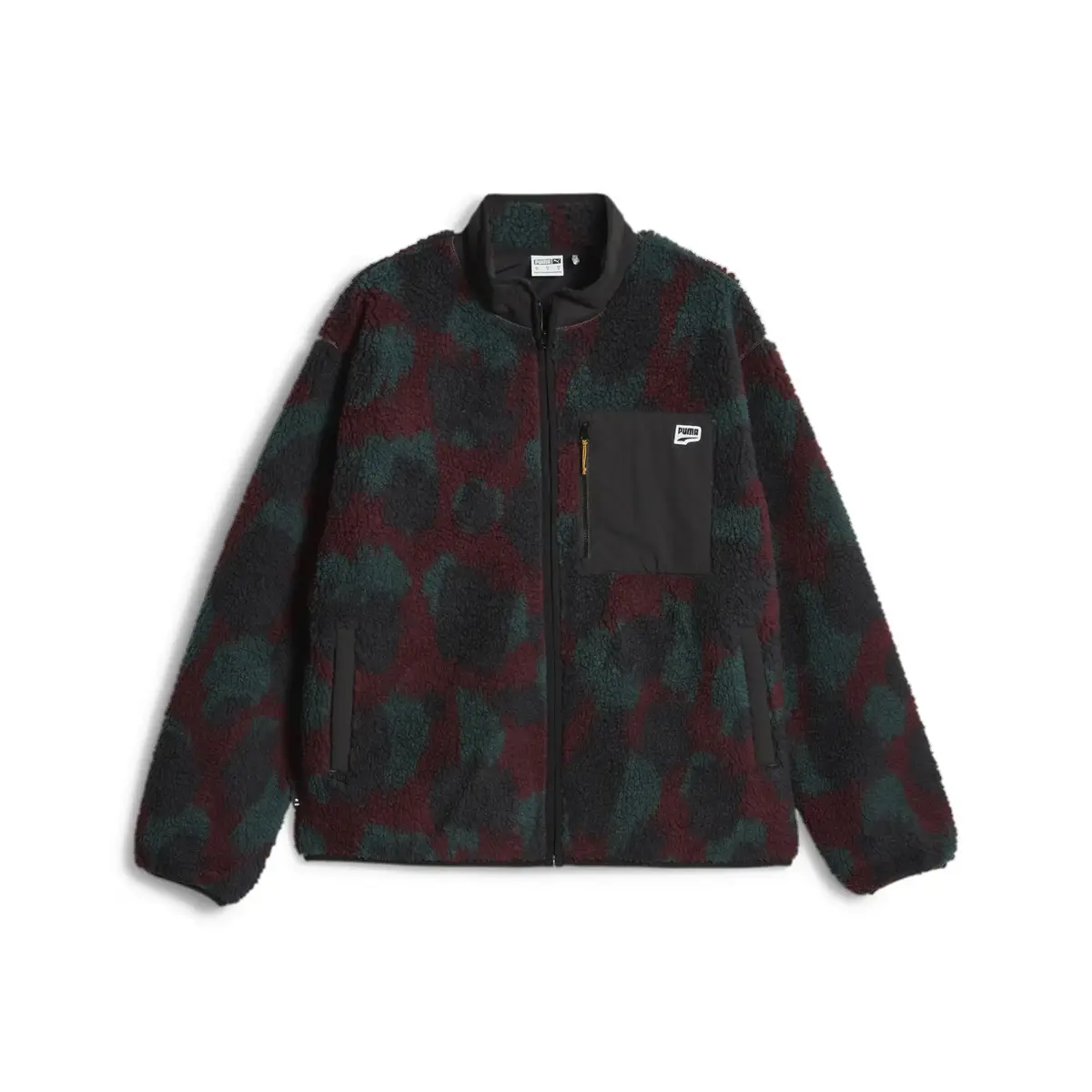 Puma Downtown AOP Sherpa Jacket Siyah Erkek Ceket
