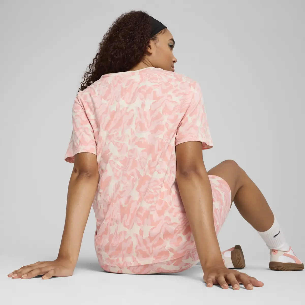 Puma NATURE 2.0 Relaxed AOP Tee Kadın T-Shirt & Polo