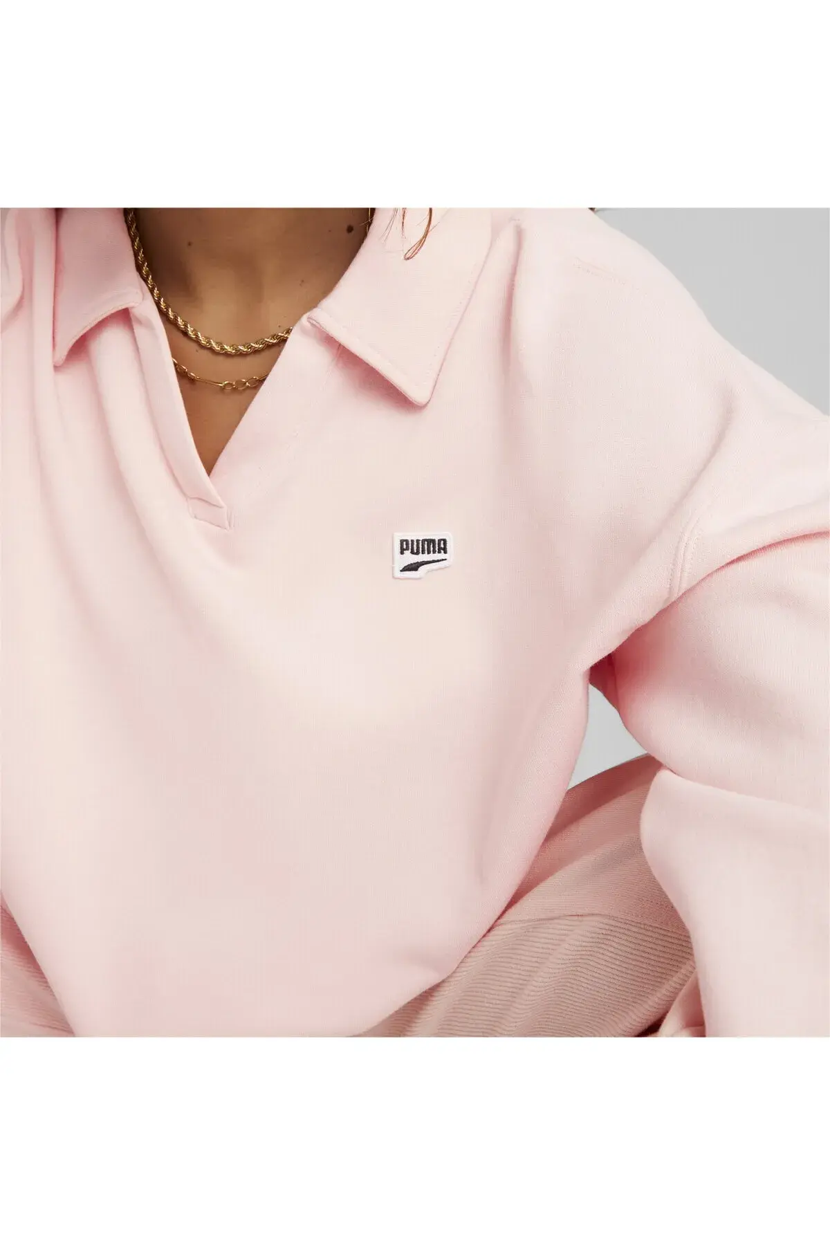 Puma Downtown Oversize Pembe Kadın Sweatshirt