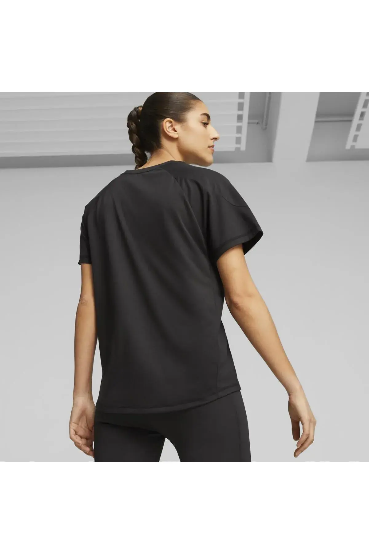 Puma EVOSTRIPE Tee Siyah Kadın T-Shirt