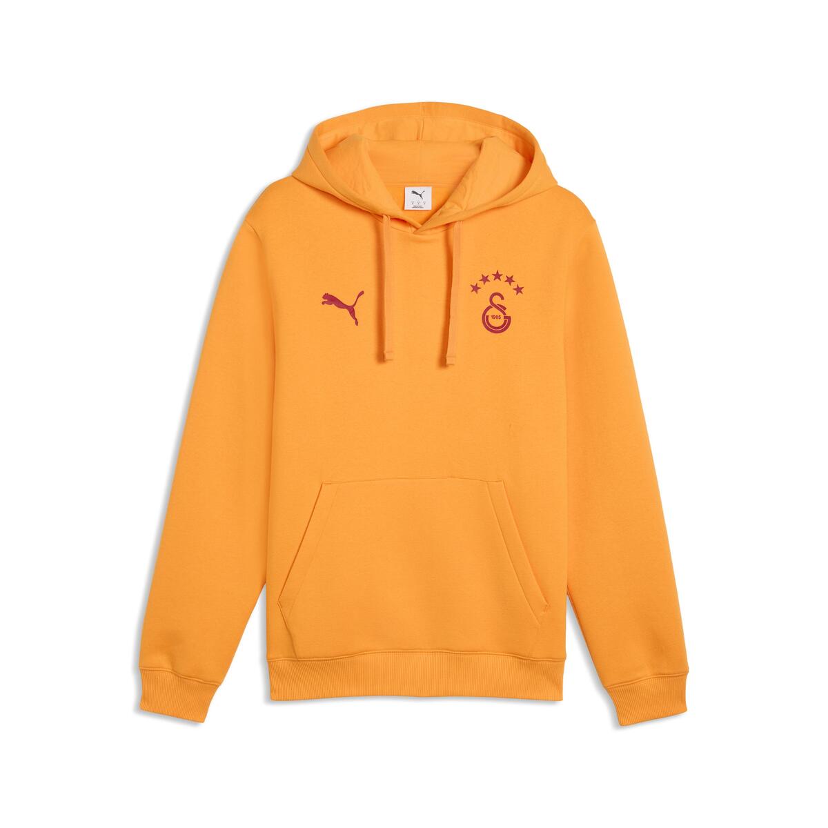 Puma GSK FtblESS Hoodie FL GALATASARAY FtblESSENTIALS Erkek Kapüşonlu SWEATSHIRT