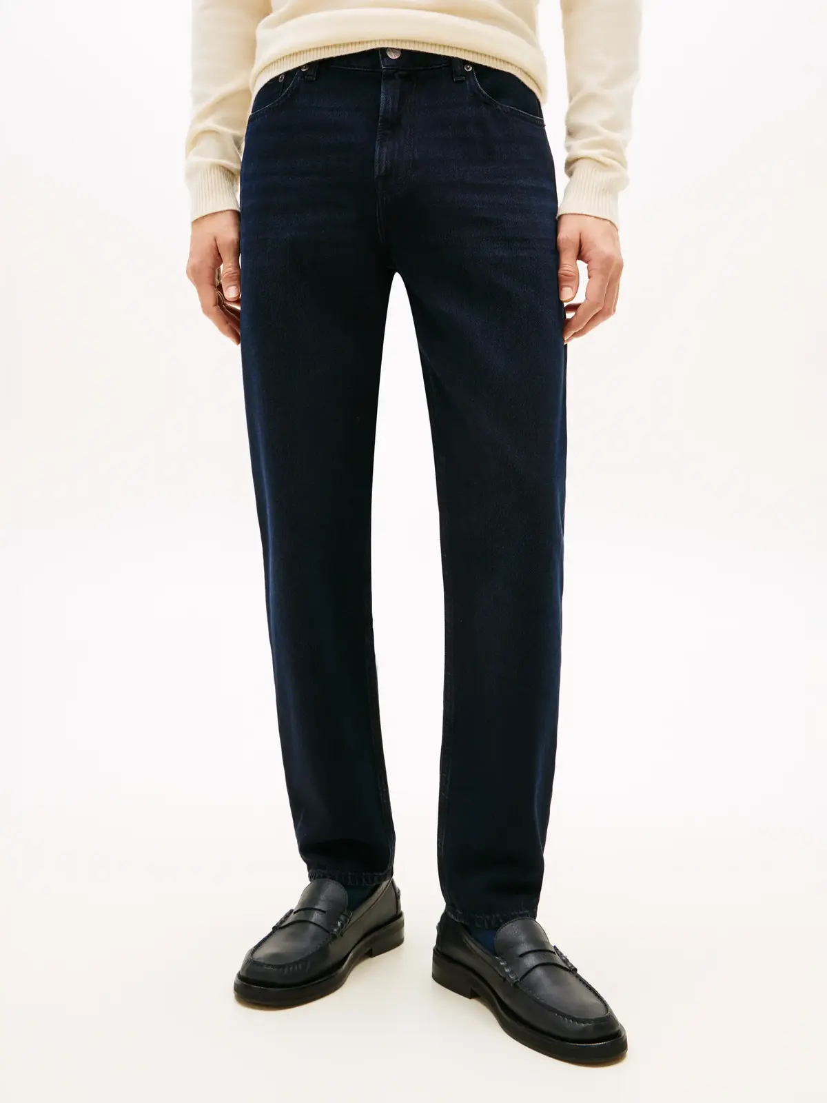 Tommy Hilfiger TAPERED HARLEM RGD W, 1BR Siyah Erkek Kot Pantolon