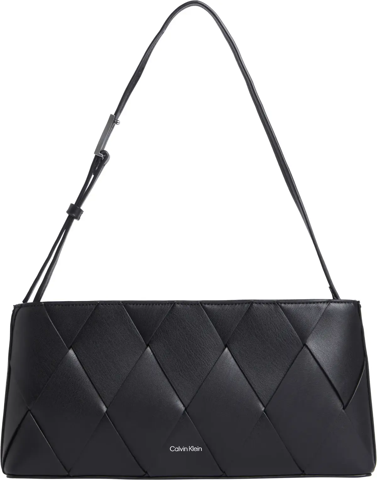 Calvin Klein CK WOVEN ELONGATED S, BEH Siyah Kadın Çanta