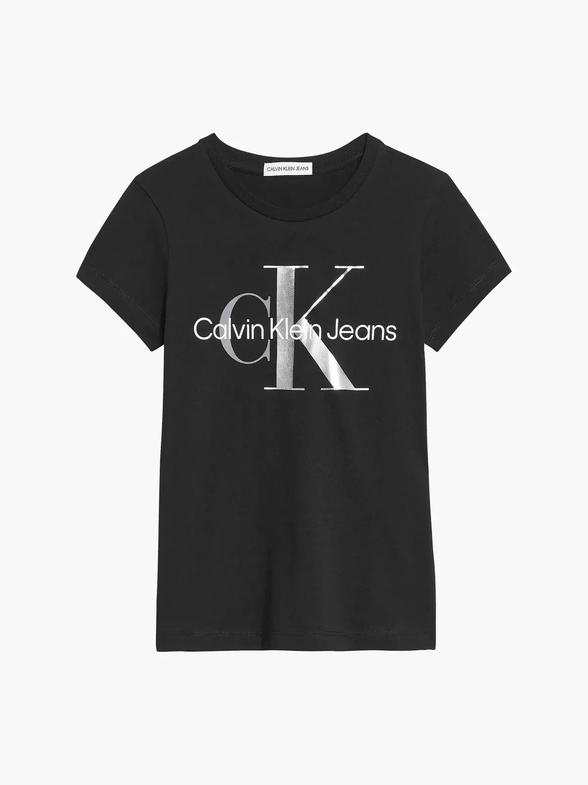 Calvin Klein MIXED MONOGRAM T-SHI Kadın Siyah T-Shirt