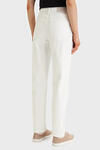 Calvin Klein MOM JEAN CHALK WHITE, ASN, SH, 25 Beyaz Kadın Kot Pantolon