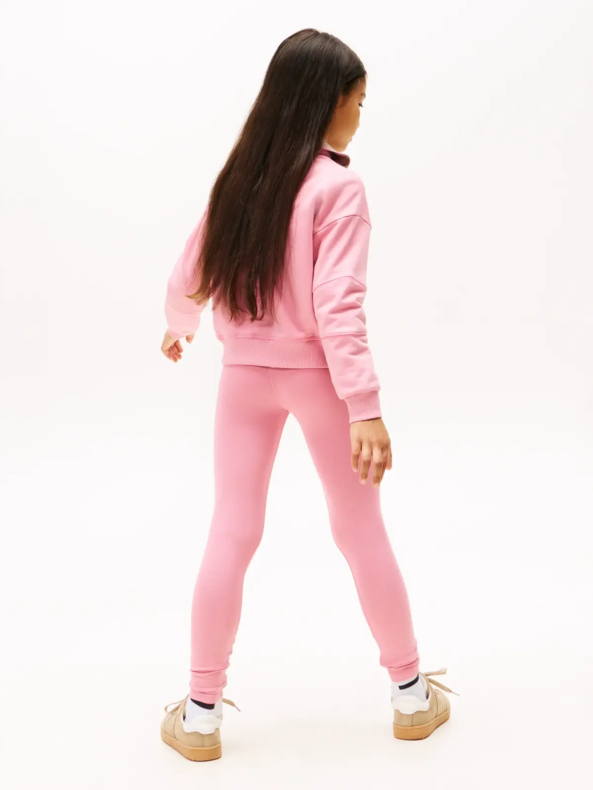 Tommy Hilfiger Kids Mini Corp Leggings Set Pembe Kız Çocuk Eşofman Takımı
