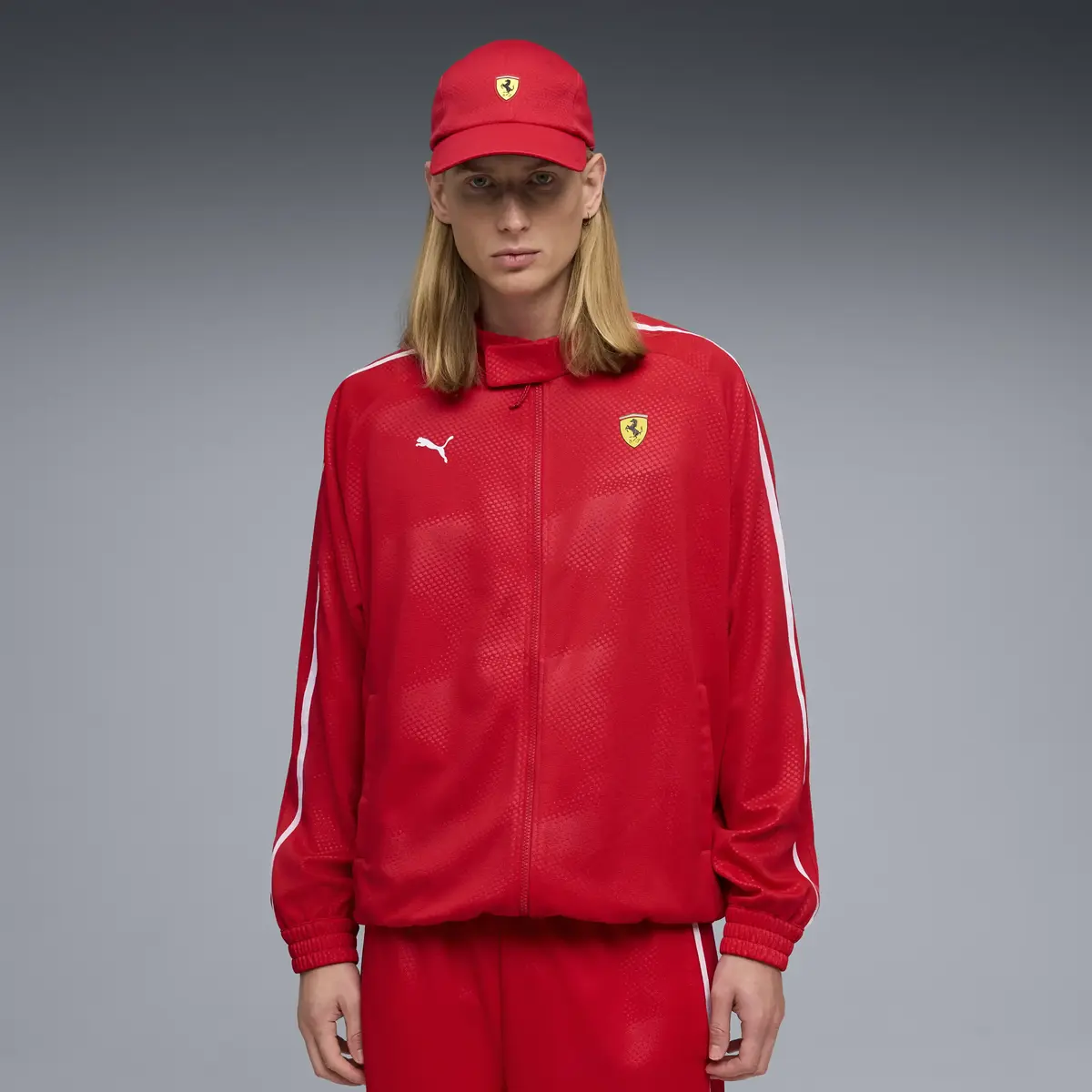 PUMA Ferrari T7 Oversized Jkt Kırmızı Erkek Ceket
