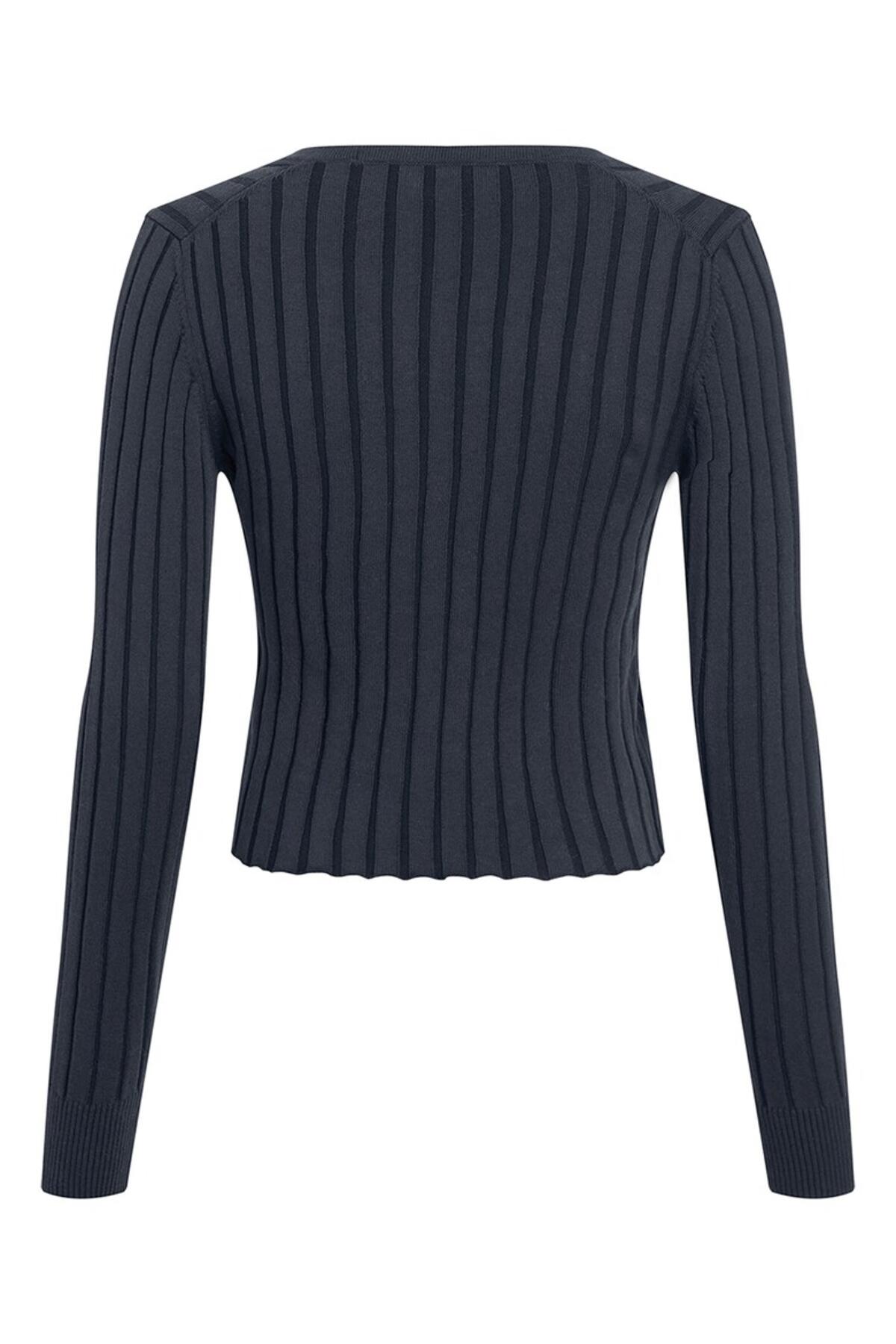 Calvin Klein PLATED SWEATER CARDI, PPK Siyah Kadın Hırka