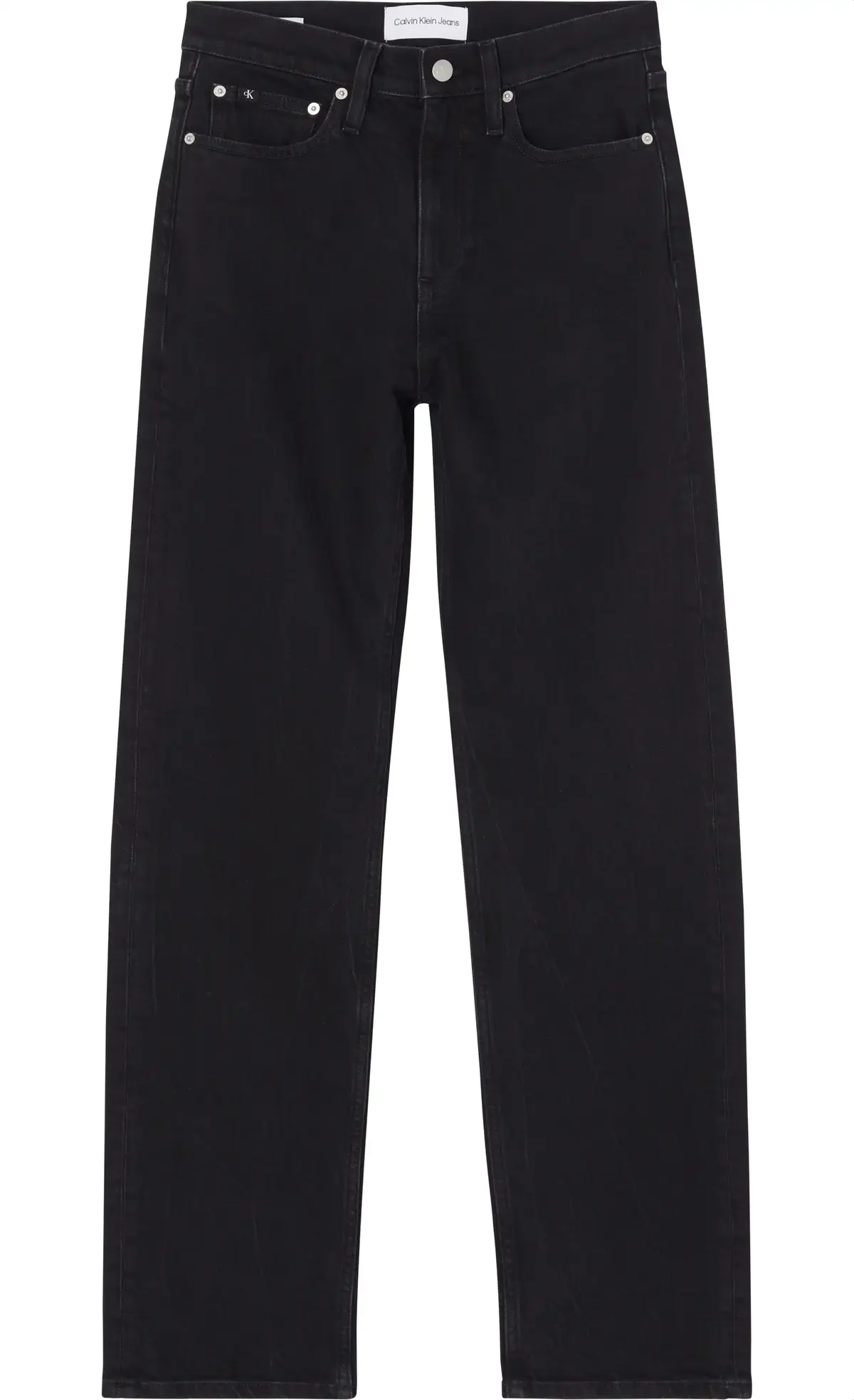 Calvin Klein HIGH RISE STRAIGHT Kadın Antrasit Kot Pantolon