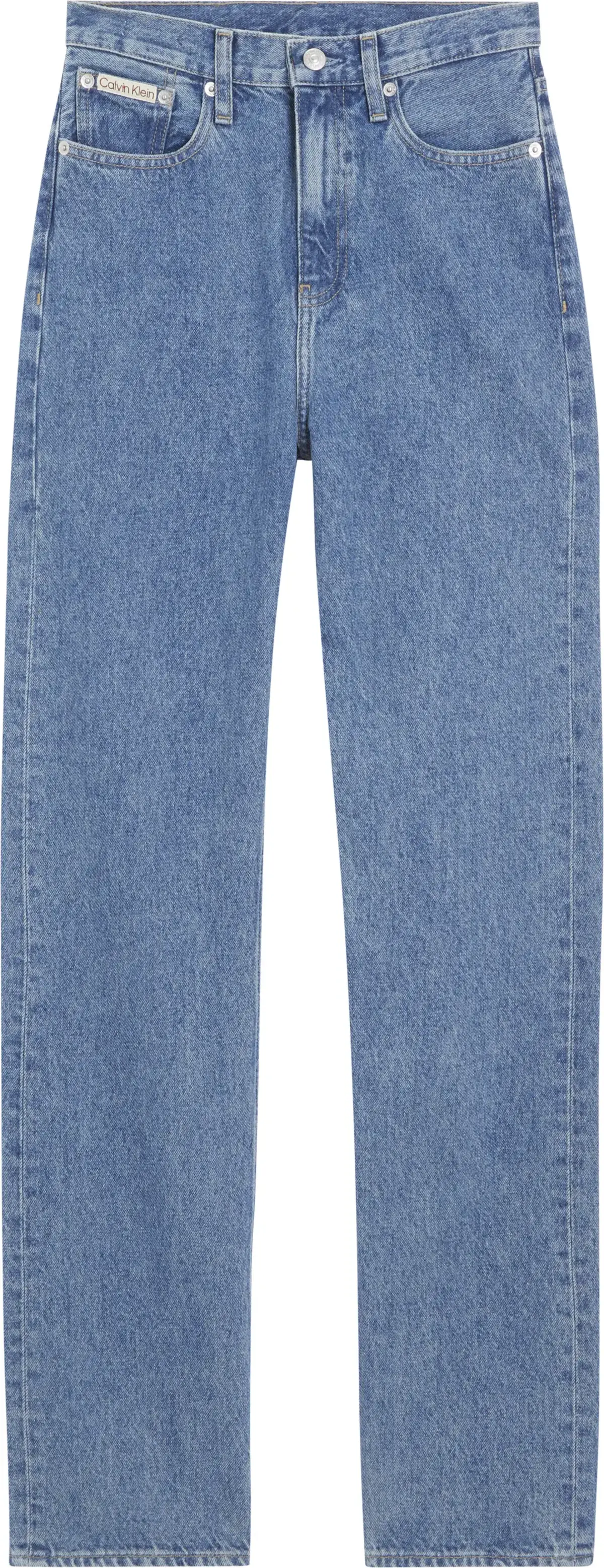 Calvin Klein HIGH RISE STRAIGHT, 1A4 Mavi Kadın Jean Pantolon