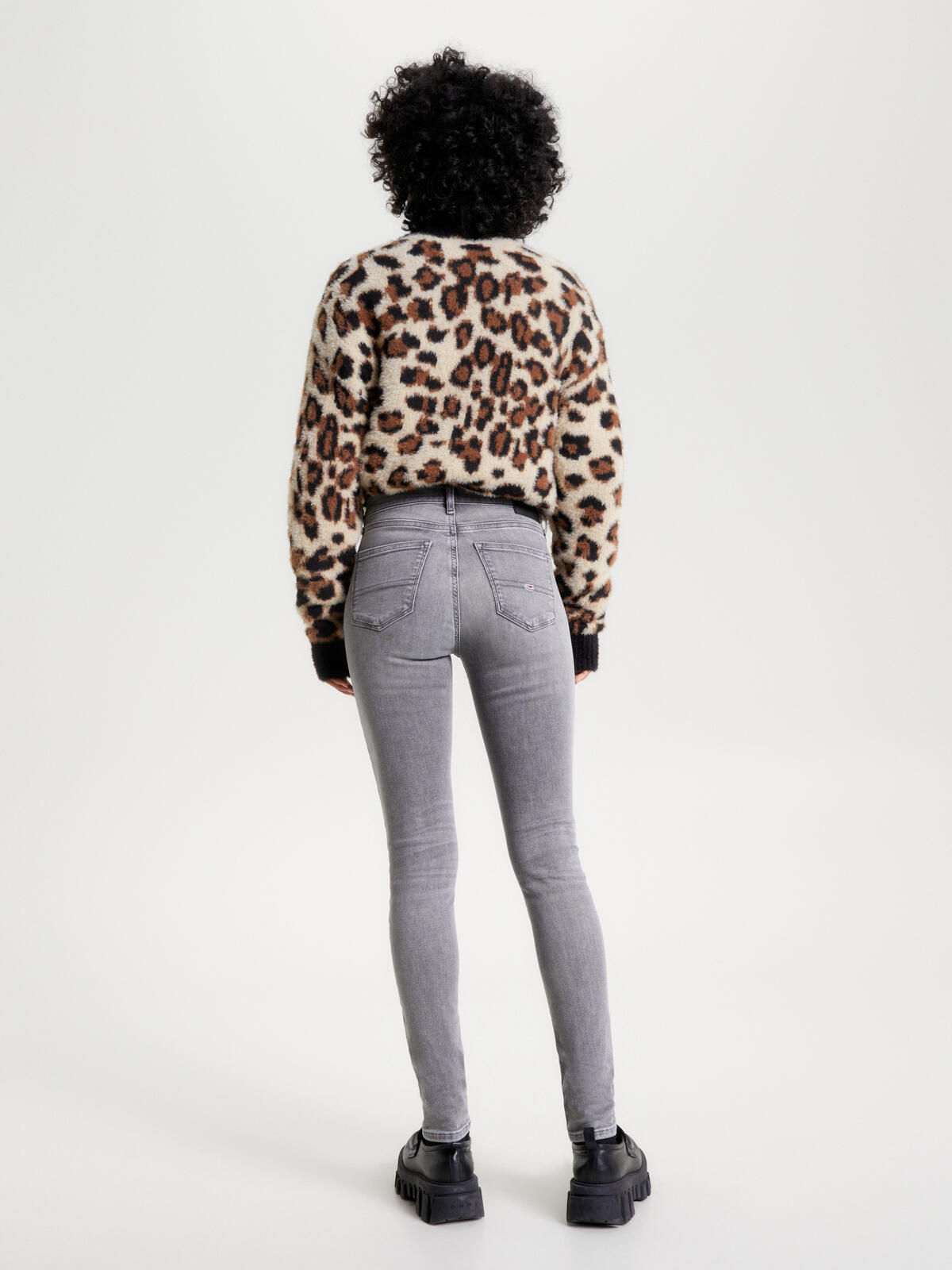 Tommy Hilfiger NORA MR SKN DG1275 Kadın Gri Kot Pantolon