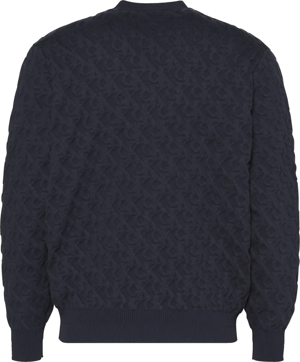 Calvin Klein A-REL AOP SWT Lacivert Erkek Kazak