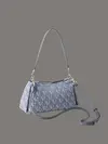 Calvin Klein CKJ MONOGRAM DROP SM SHOULDER BA Mavi Kadın El Çantası Calvin Klein CKJ MONOGRAM DROP SM SHOULDER BA Mavi Kadın El Çantası