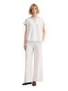 Calvin Klein LINEN CKS SS CLASSIC, GNA, XXS Bej Kadın Gömlek