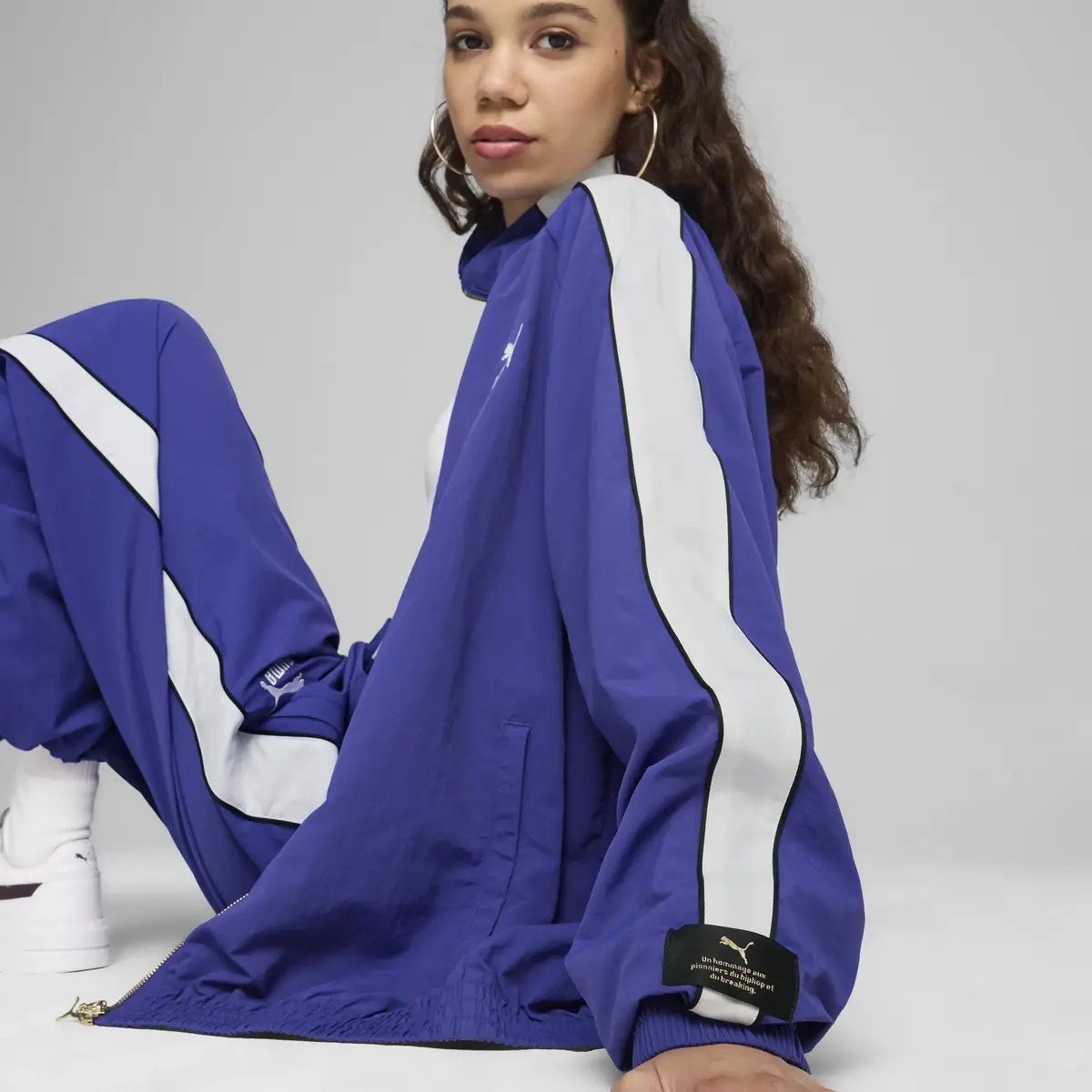 Puma T7 PLAY.PARIS. Track Jacket Mor Erkek Sweatshirt