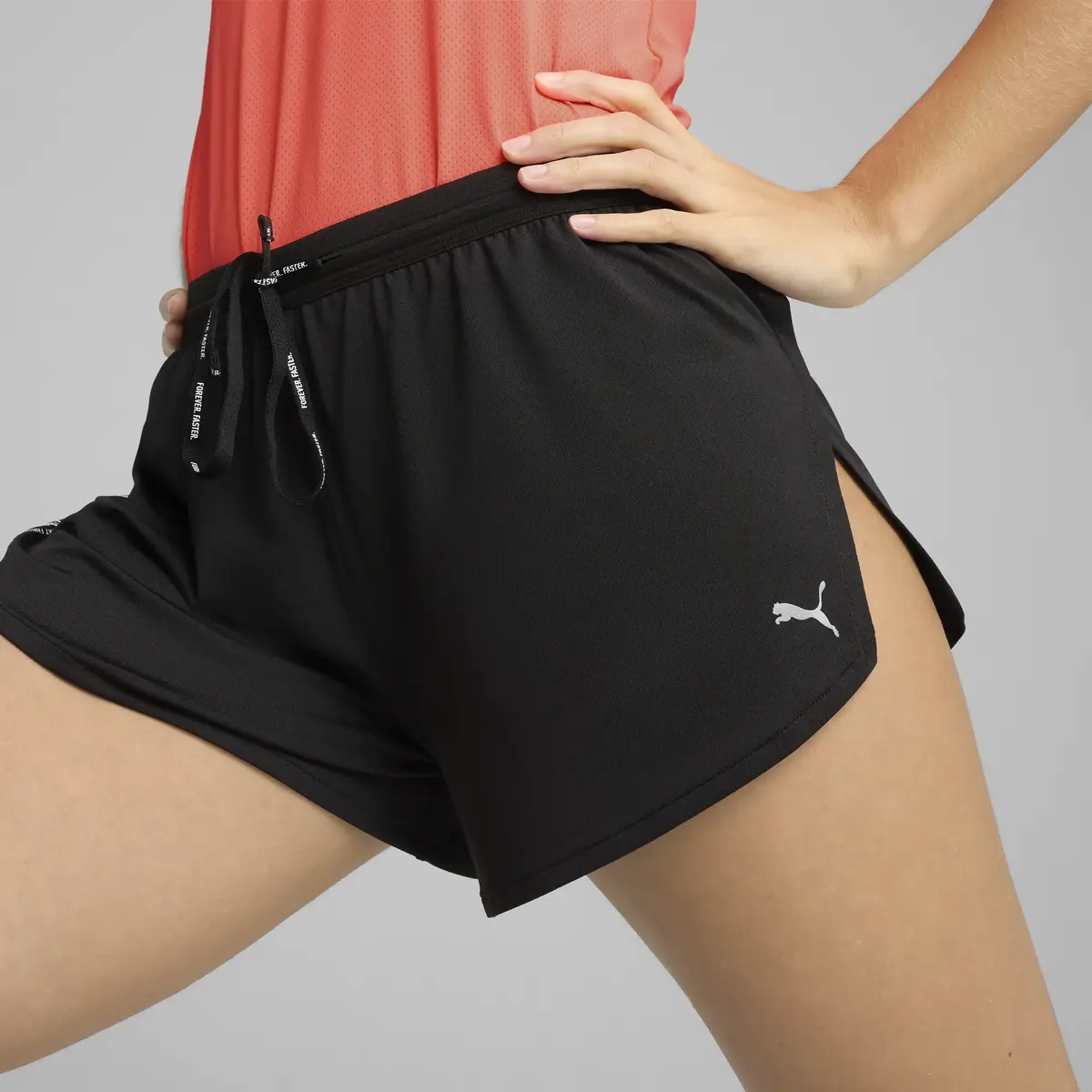 Puma EVRYDAY KNIT 3 SPLT SHRT W Siyah Kadın Tayt