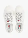 Tommy Hilfiger TJW FOXING VULC LC L, YBL Beyaz Kadın Spor Ayakkabı & Sneaker