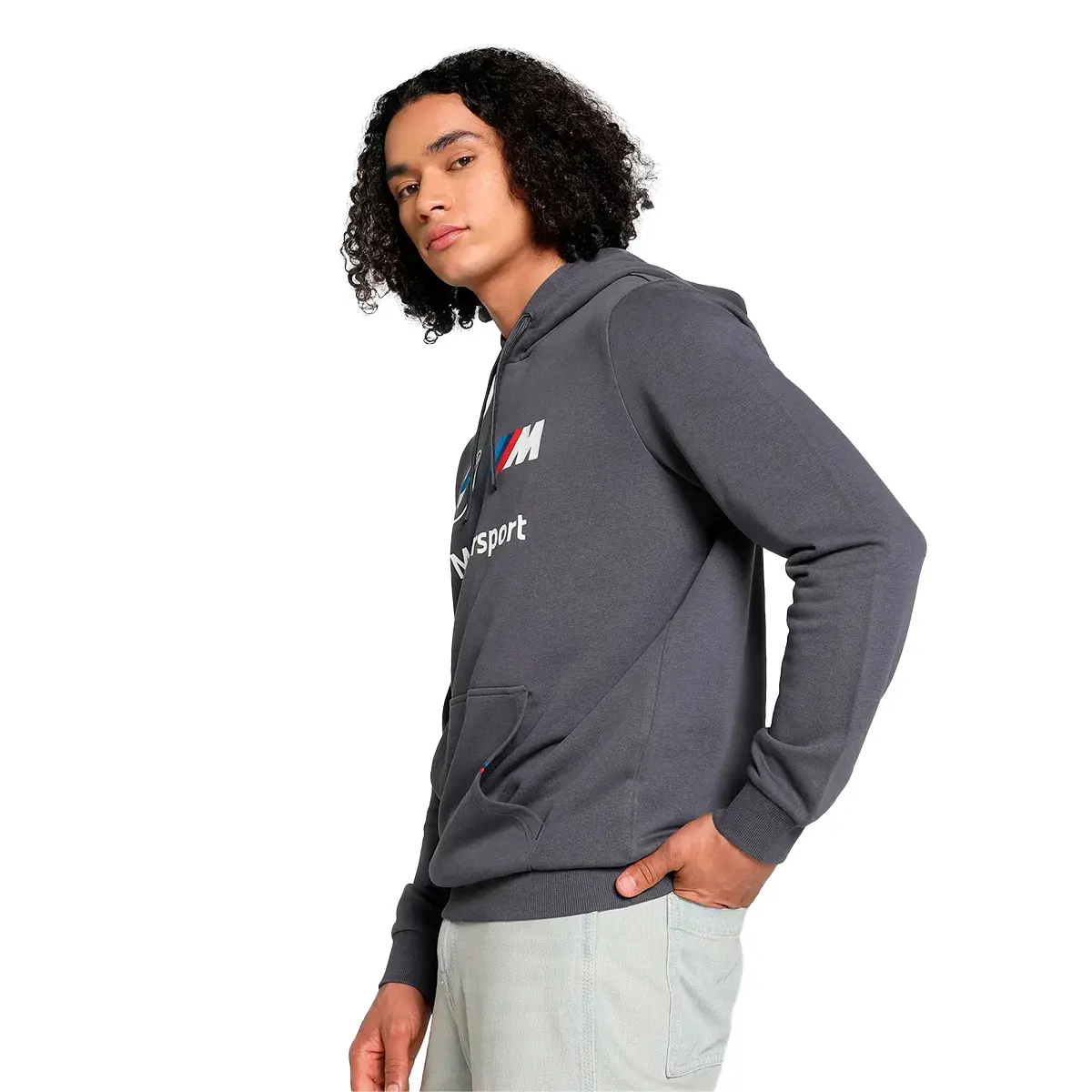 Puma BMW MMS ESS Hoodie FT Gri Erkek Sweatshirt