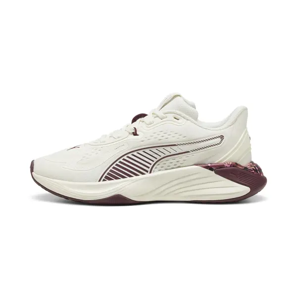 Puma PWR Hybrid TR Wns Floral Ri Beyaz Kadın Yürüyüş ve Koşu Ayakkabısı