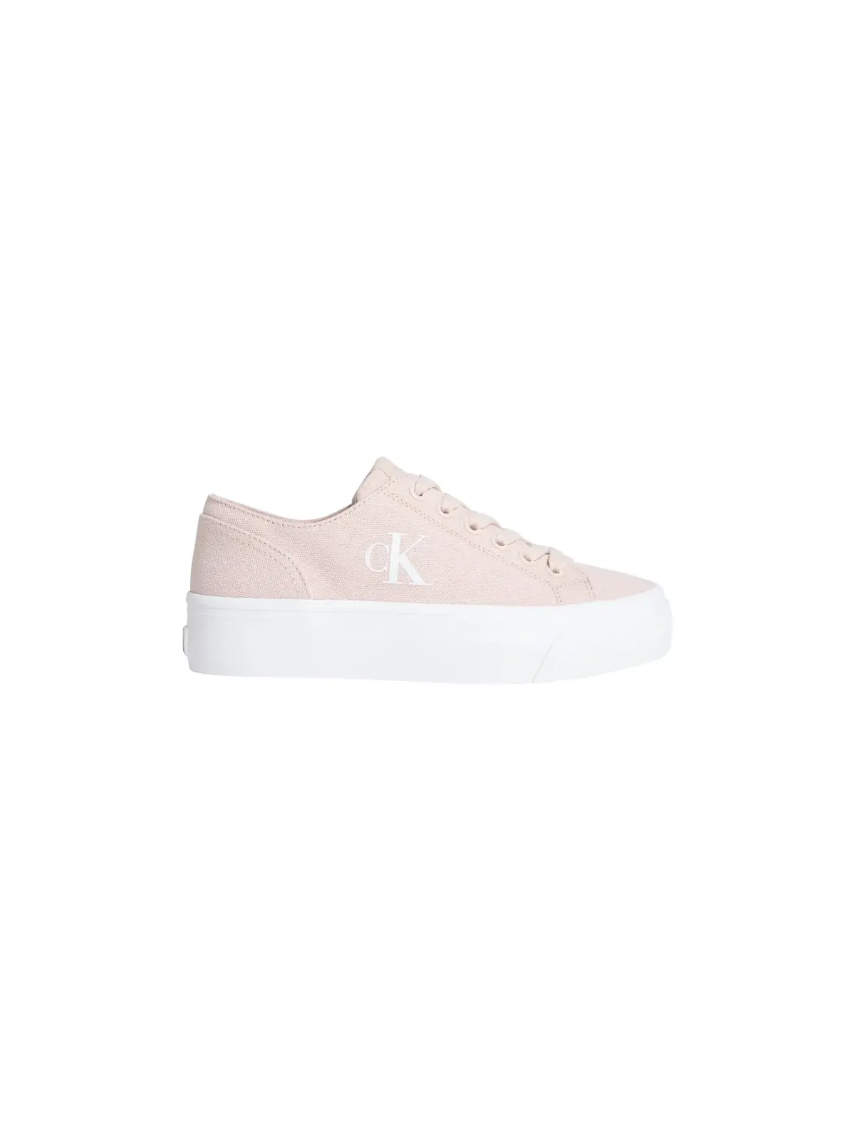 Calvin Klein VULC FLATFORM LOW Pembe Kadın Kanvas Sneaker