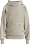 Calvin Klein MONOGRAM OFF PLACED Kadın Krem Sweatshirt