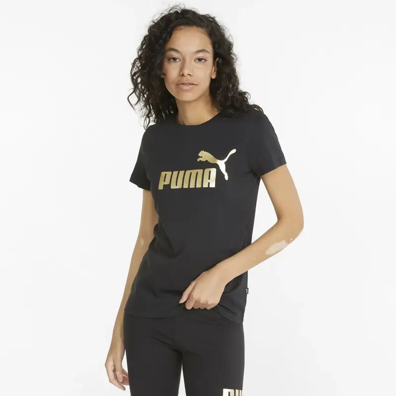 Puma Ess + Metallic Logo T-Shirt