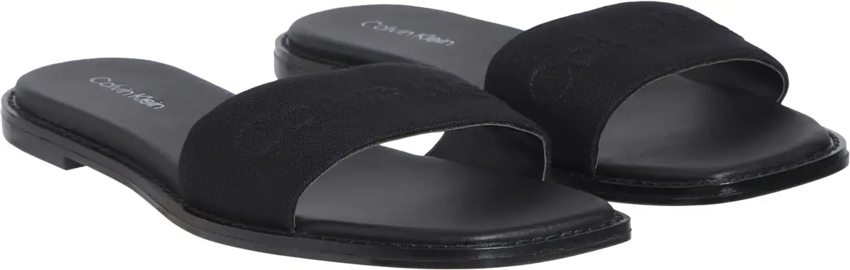Calvin Klein FLAT SLIDE - HE, BEH Siyah Kadın Terlik