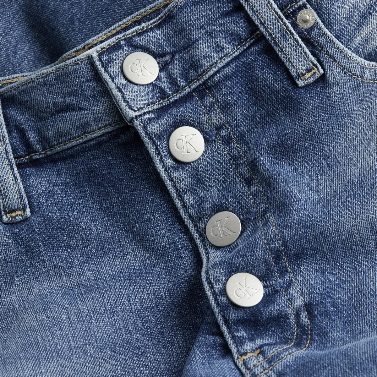 Calvin Klein MOM JEAN Kadın Mavi Kot Pantolon