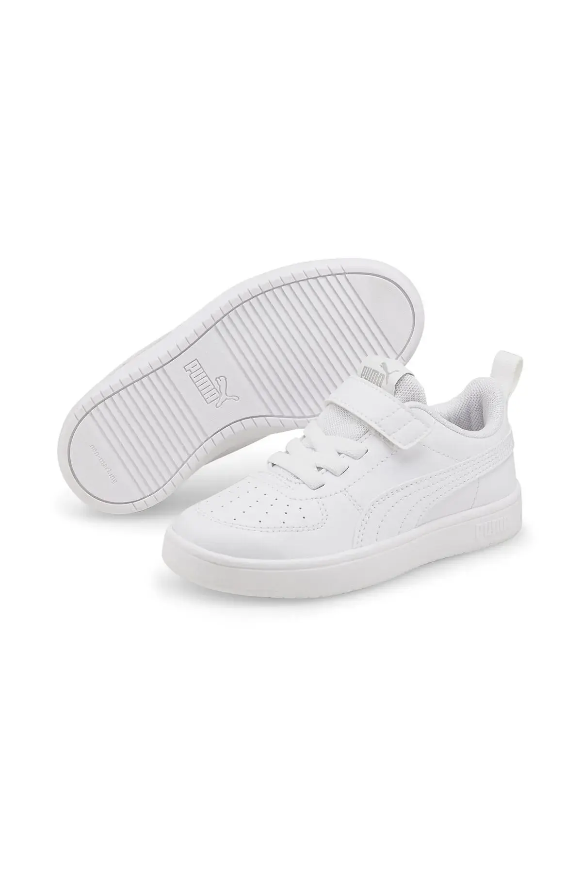 Puma Rickie AC PS Beyaz Çocuk/Unisex Günlük Spor Ayakkabı