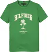 Tommy Hilfiger HILFIGER PALM PRINT, L13 Yeşil Erkek Çocuk T-Shirt & Polo