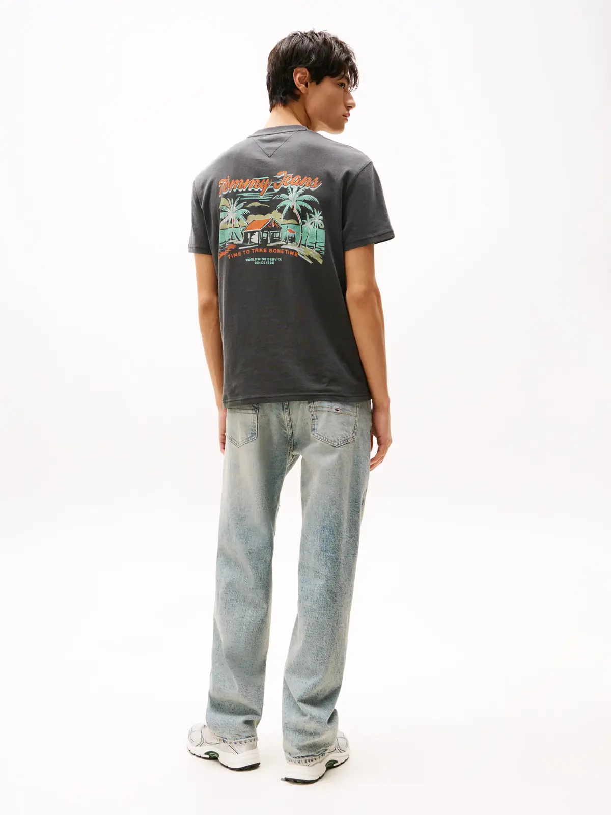 Tommy Hilfiger TJM REG CABANA SS TE, BDS Siyah Erkek T-Shirt & Polo