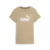 Puma ESS Logo Tee (s) Açık Kahve Kadın T-Shirt