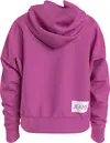 Calvin Klein INSTITUTIONAL CROPPE Kadın Pembe Hoodie