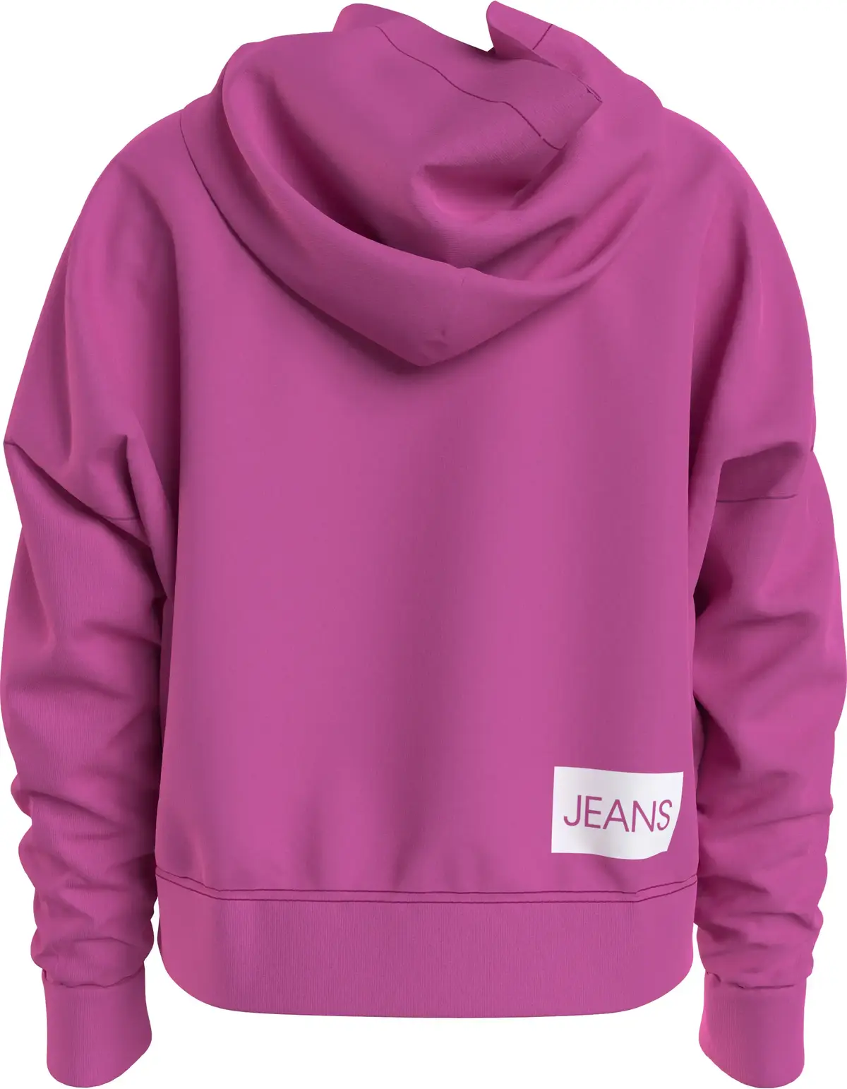 Calvin Klein INSTITUTIONAL CROPPE Kadın Pembe Hoodie