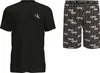 Calvin Klein S/S SHORT SET Erkek Siyah Eşofman Takımı