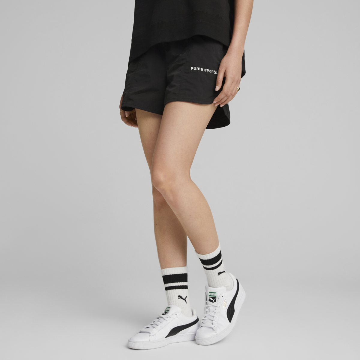 Puma PUMA TEAM Shorts Siyah Kadın Şort