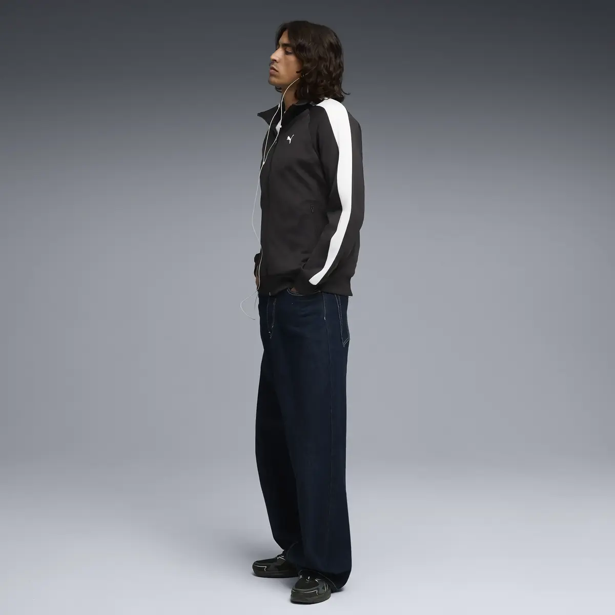Puma T7 Track Jacket Siyah Erkek Sweatshirt