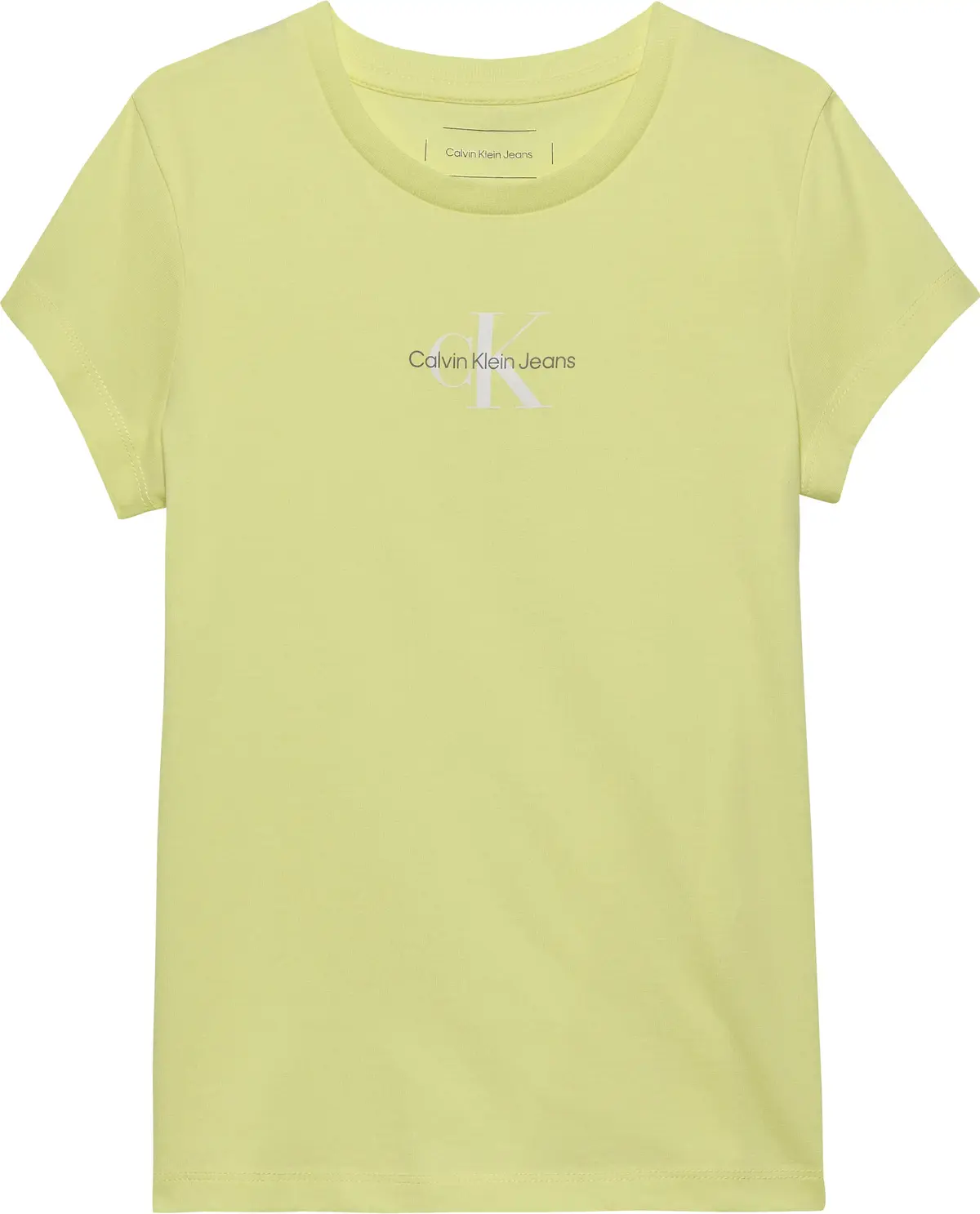Calvin Klein MICRO MONOGRAM TOP, ZA6 Sarı Kadın T-Shirt & Polo