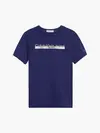 Calvin Klein METALLIC INST. LOGO Erkek Lacivert T-Shirt