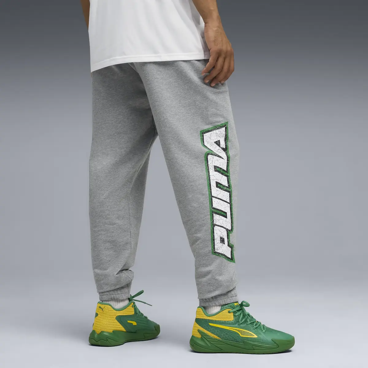 Puma Hoopstel Tech Pants Beyaz Erkek Eşofman Altı